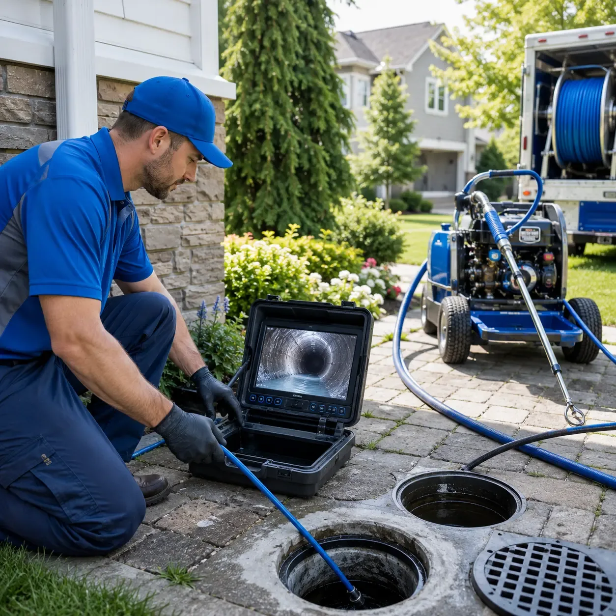 Outdoor drain cleaning professionals serving Buncombe, IL