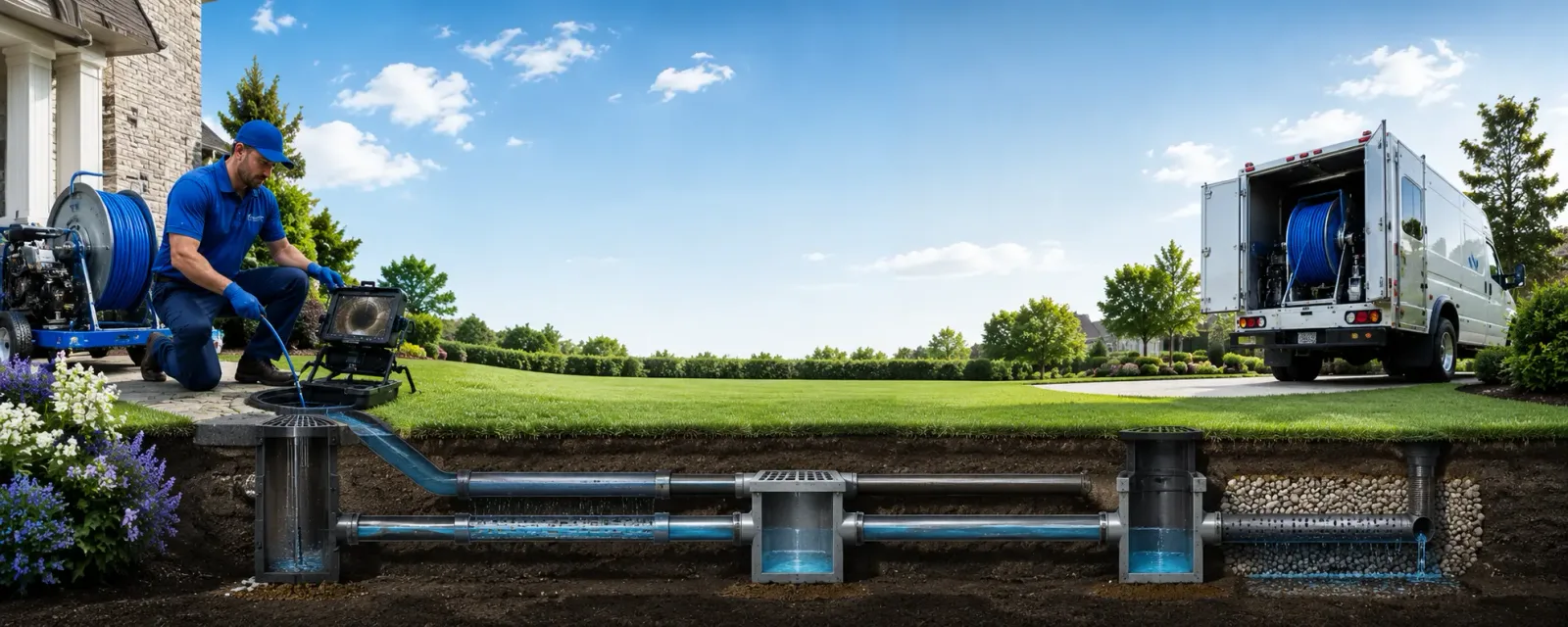 Outdoor drain cleaning information for Buncombe, IL